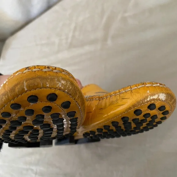 TODS Penny Loafers Womens Junior Size‎ 3.5 US 35 EUR Patent Leather Flat Shoes - Picture 11 of 13